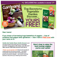 Organic Gardening Email